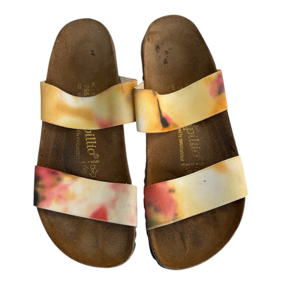 Birkenstock Papillio Curaçao Double Strap Slide Colorful Women's Sandals size 10